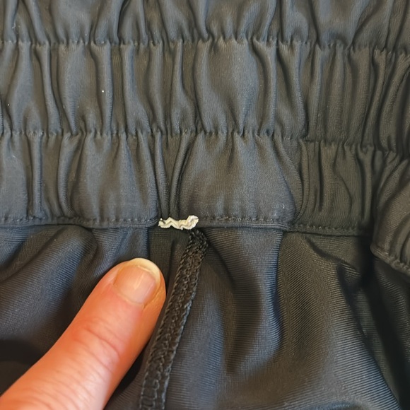 Lululemon black unlined shorts with decorative holes. Rare find! Super cute! - Picture 4 of 7